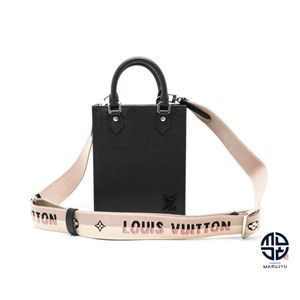 Louis Vuitton Epi Petite Sac Plat Mini Shoulder Bag Black